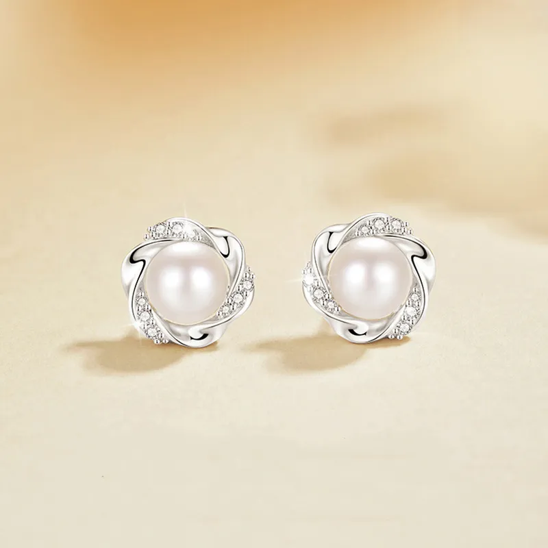 GIFT&CO S925 Silver Stud Earrings Women's-3
