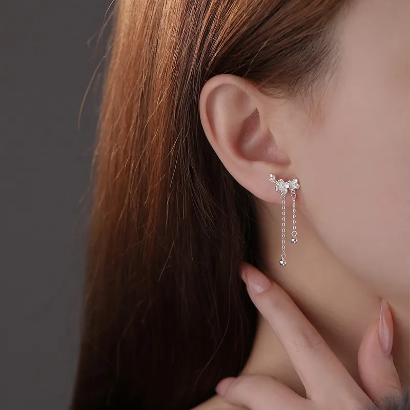 GIFT&CO S999 Fine Silver Stud Earrings Women's-1