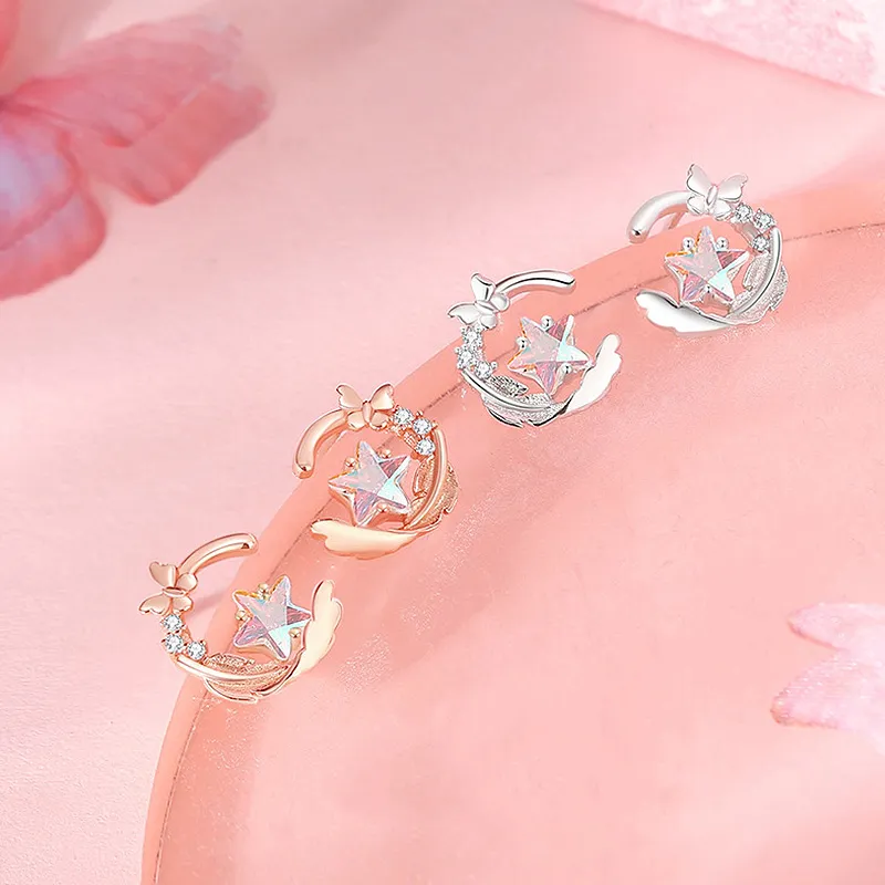GIFT&CO S925 Silver Stud Earrings Women's-3