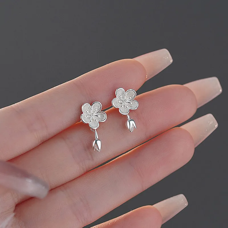 GIFT&CO 999 Fine Silver Stud Earrings Women's-3