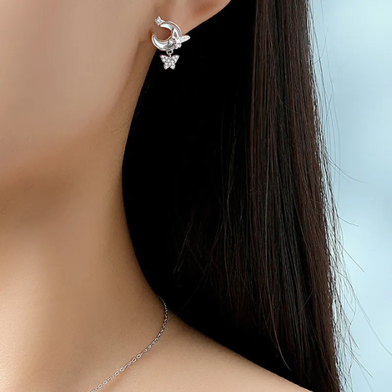 GIFT&CO S925 Silver Stud Earrings Women's-1