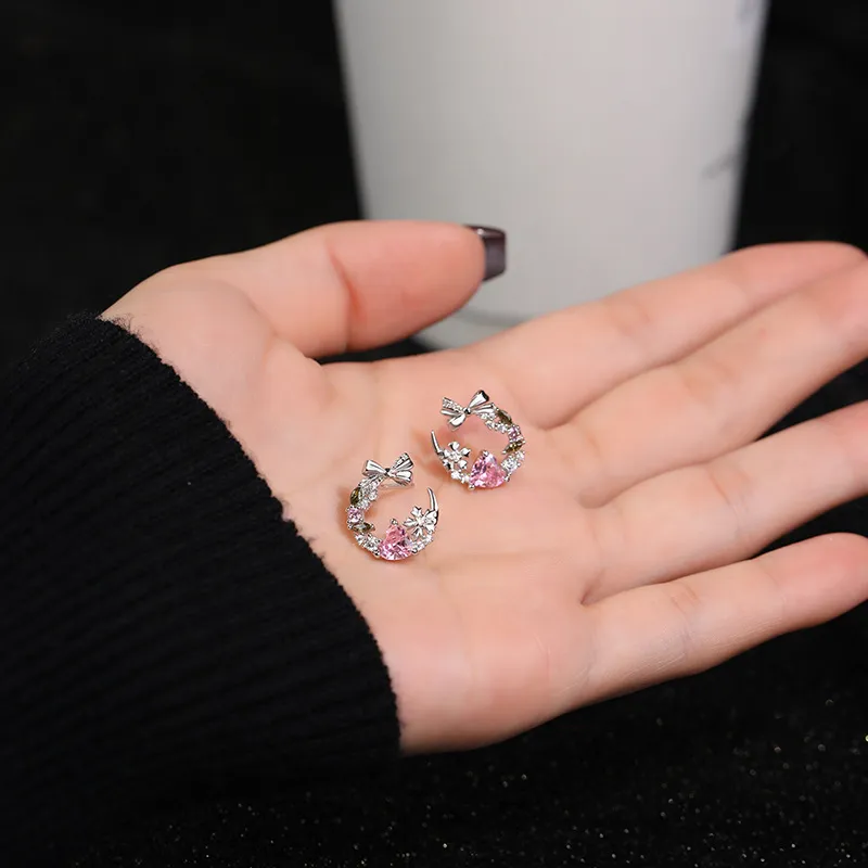 GIFT&CO S925 Silver Stud Earrings Women's-4