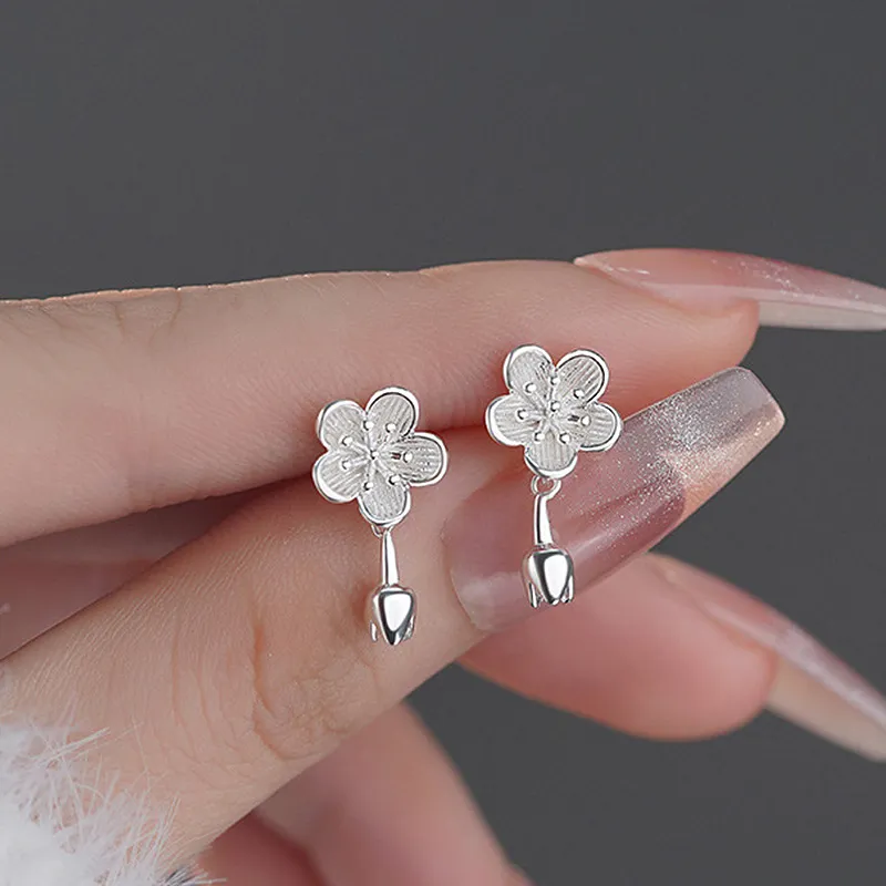 GIFT&CO 999 Fine Silver Stud Earrings Women's-4