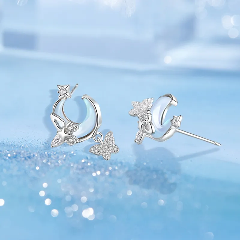 GIFT&CO S925 Silver Stud Earrings Women's-5