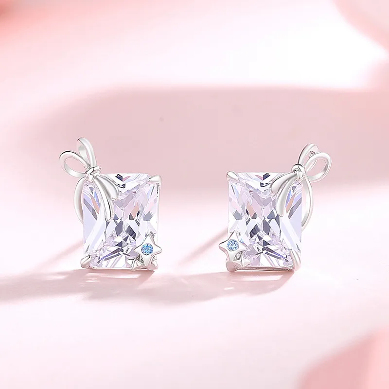 GIFT&CO S925 Silver Stud Earrings Women's-2