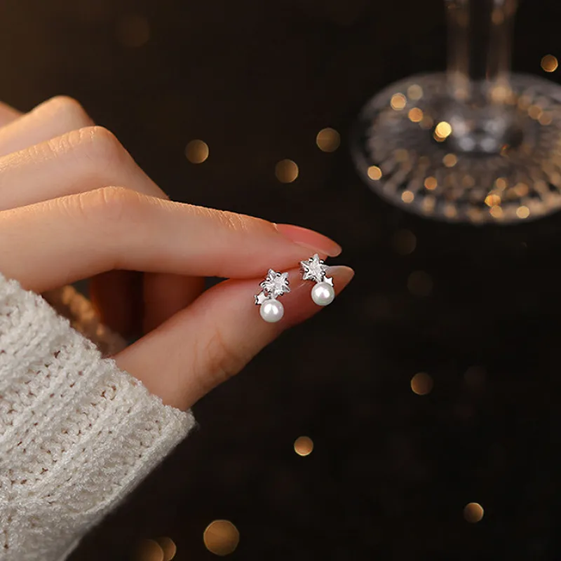 GIFT&CO 999 Fine Silver Stud Earrings Women's-3