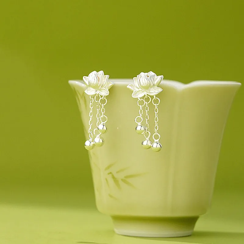 GIFT&CO 999 Fine Silver Stud Earrings Women's-3