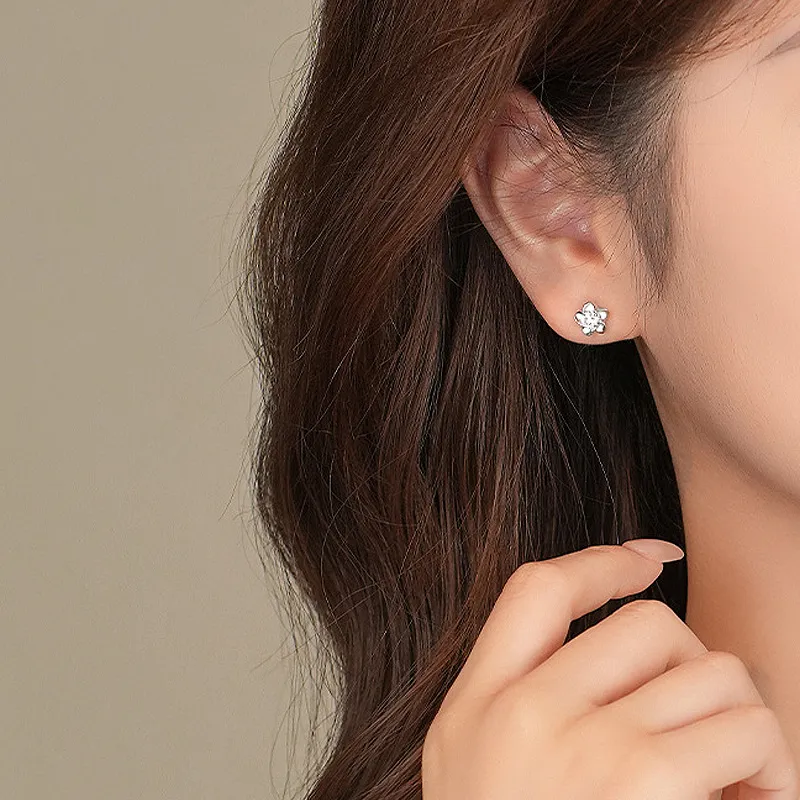 GIFT&CO 999 Fine Silver Stud Earrings Women's-1