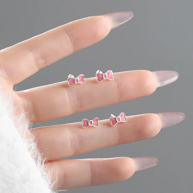GIFT&CO S999 Fine Silver Stud Earrings Women's-7