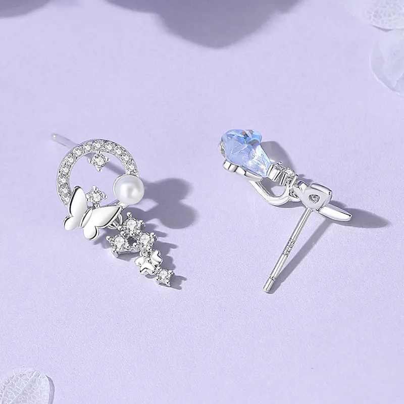 GIFT&CO S925 Silver Stud Earrings Women's-2
