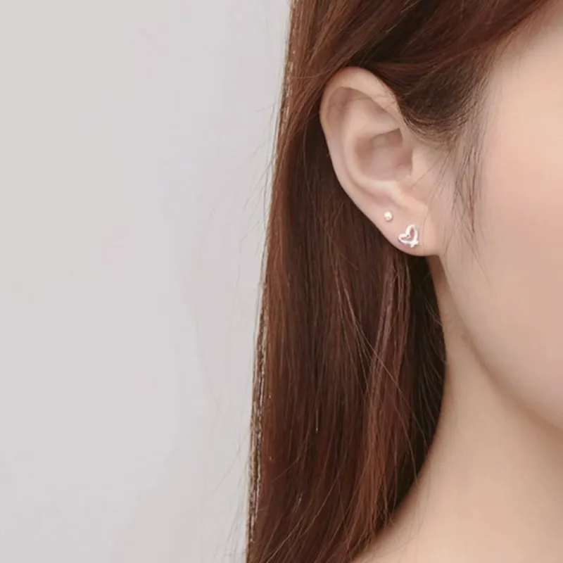GIFT&CO Sterling Silver Stud Earrings Unisex-5