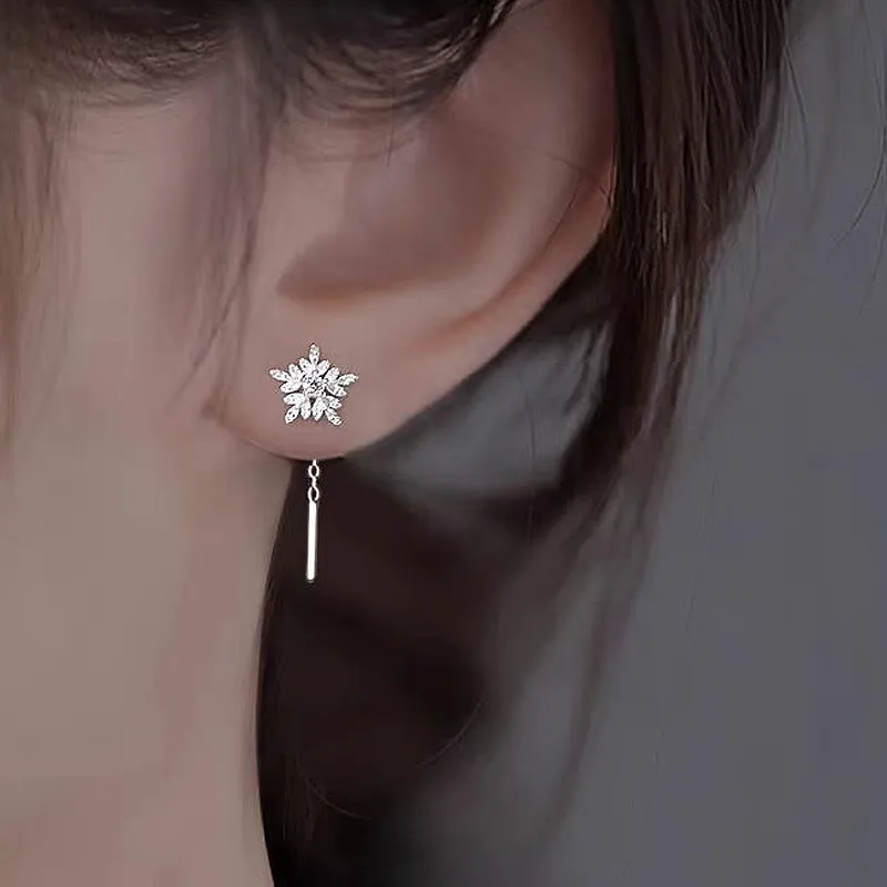GIFT&CO Sterling Silver Drop Earrings Women's-1