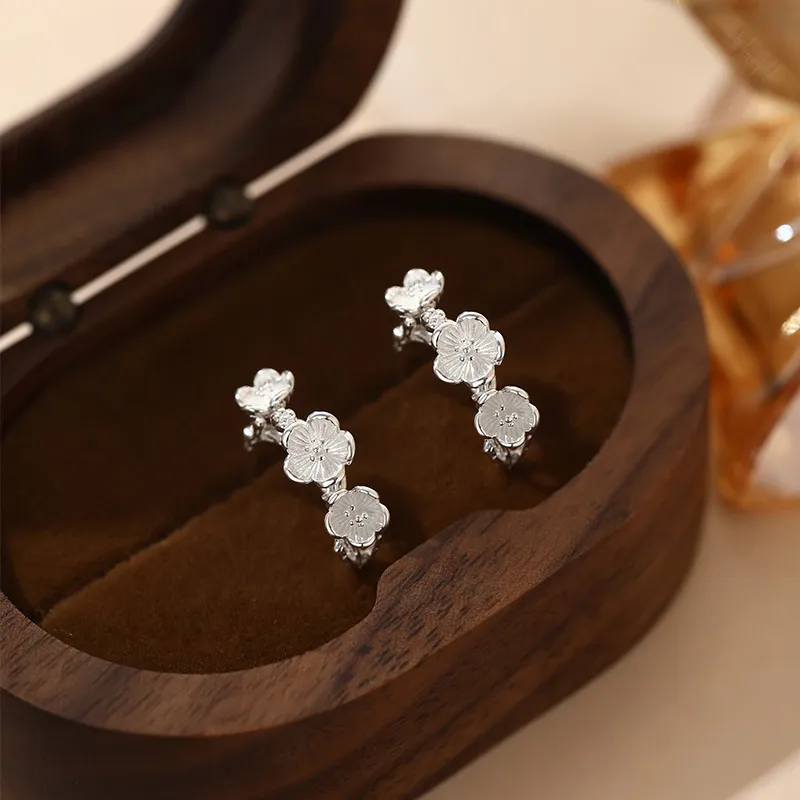 GIFT&CO 999 Fine Silver Stud Earrings Women's-5