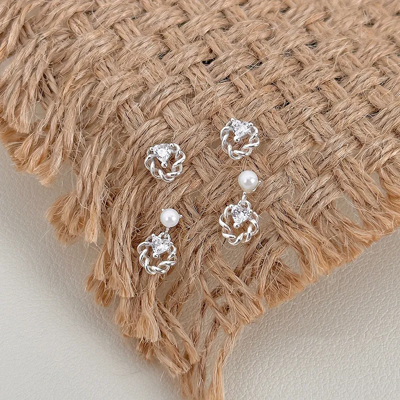 GIFT&CO S925 Silver Stud Earrings Women's-4