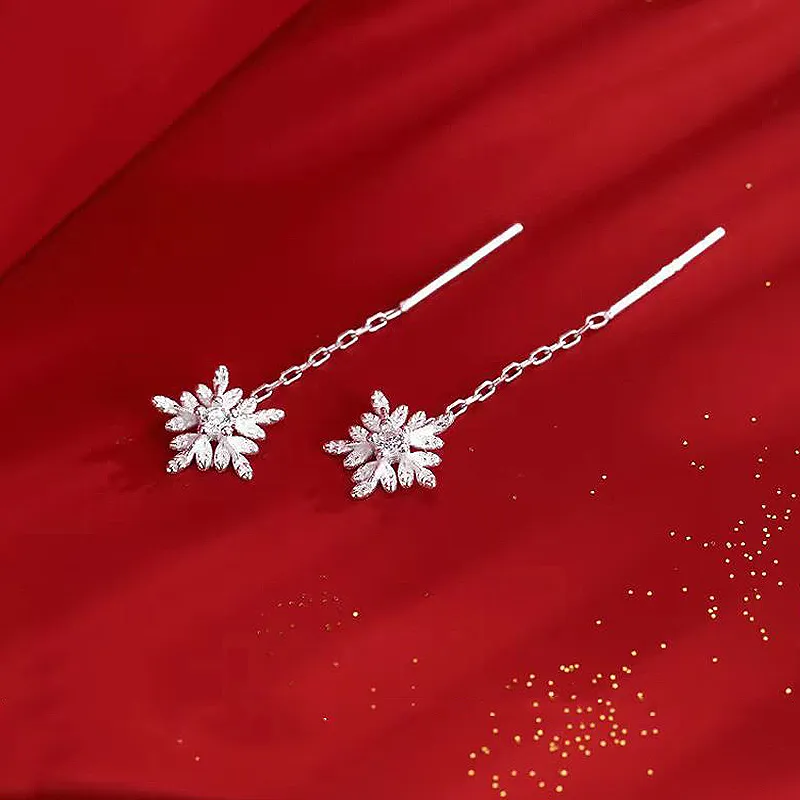 GIFT&CO Sterling Silver Drop Earrings Women's-4