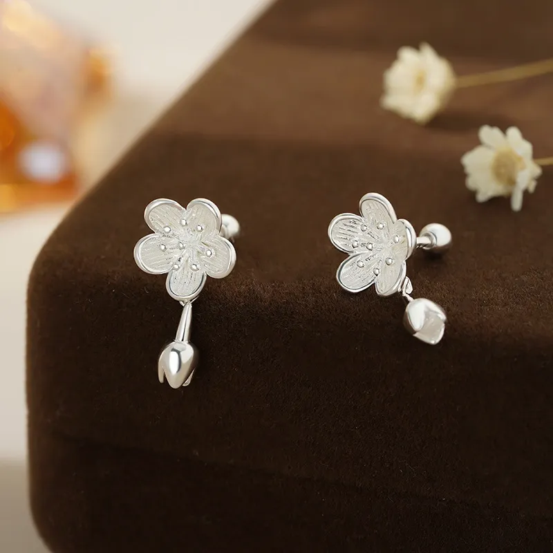 GIFT&CO 999 Fine Silver Stud Earrings Women's-6