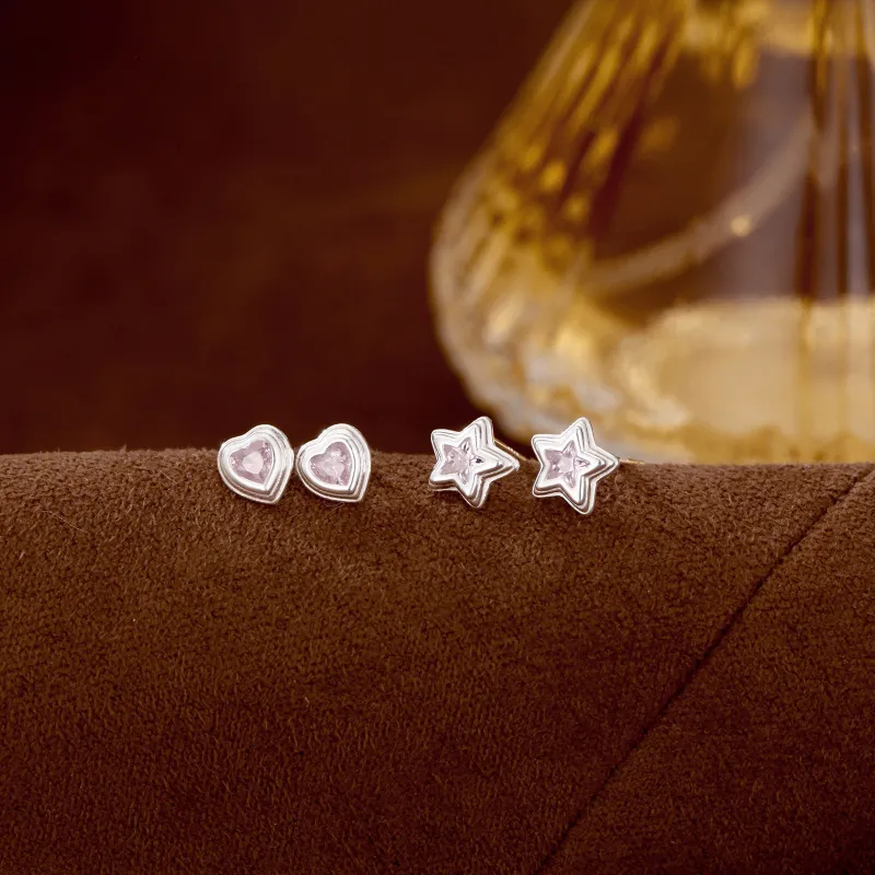 GIFT&CO 999 Fine Silver Stud Earrings Women's-2