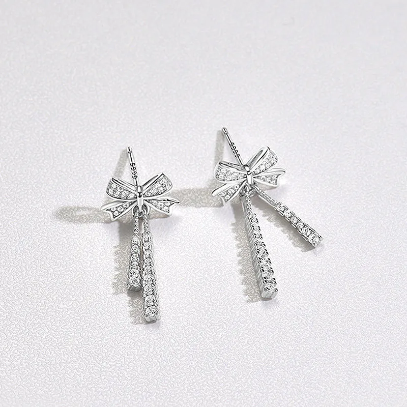 GIFT&CO S999 Fine Silver Stud Earrings Women's-3
