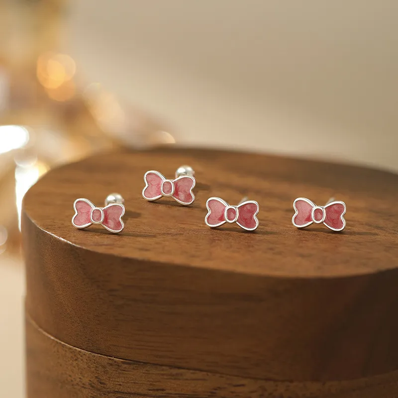 GIFT&CO S999 Fine Silver Stud Earrings Women's-8