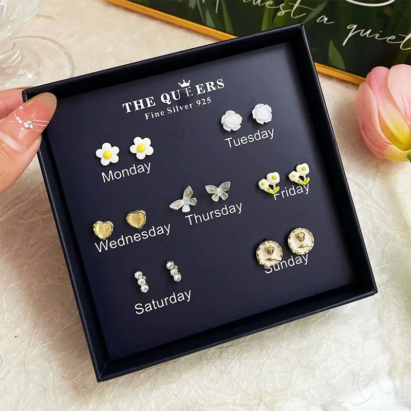 GIFT&CO S925 Silver Stud Earrings Women's-7