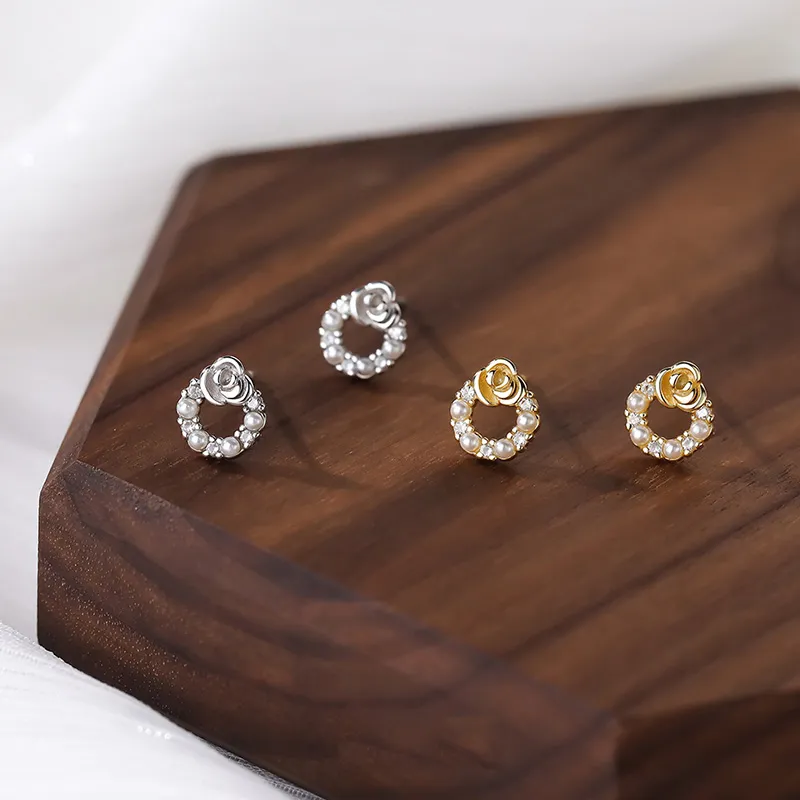 GIFT&CO S999 Fine Silver Stud Earrings Women's-6