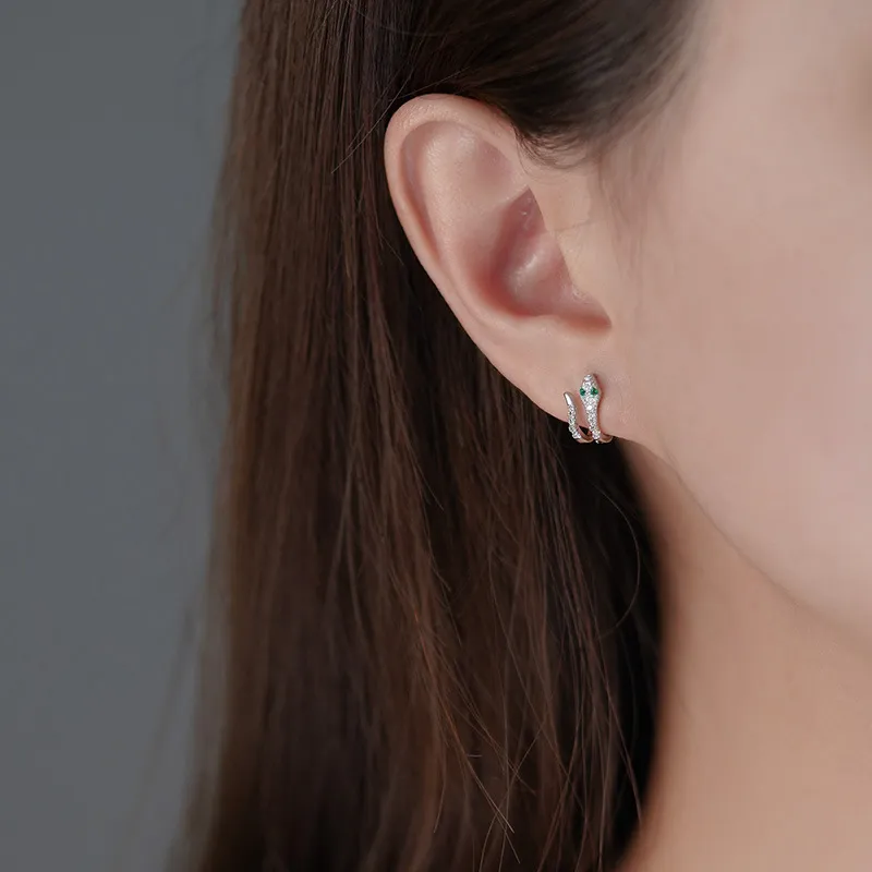 GIFT&CO S999 Fine Silver Stud Earrings Women's-1