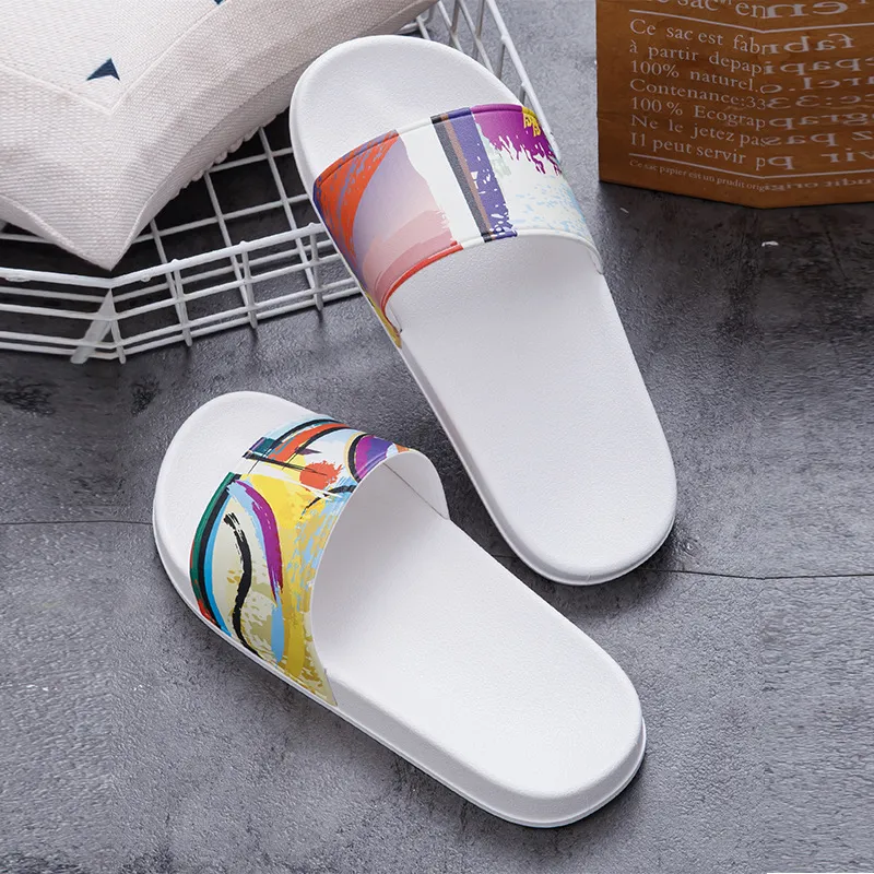 NAIHUO Summer Slide Slippers Outerwear Home Indoor Bathing Couple Cute Internet Famous Cool Slippers-4