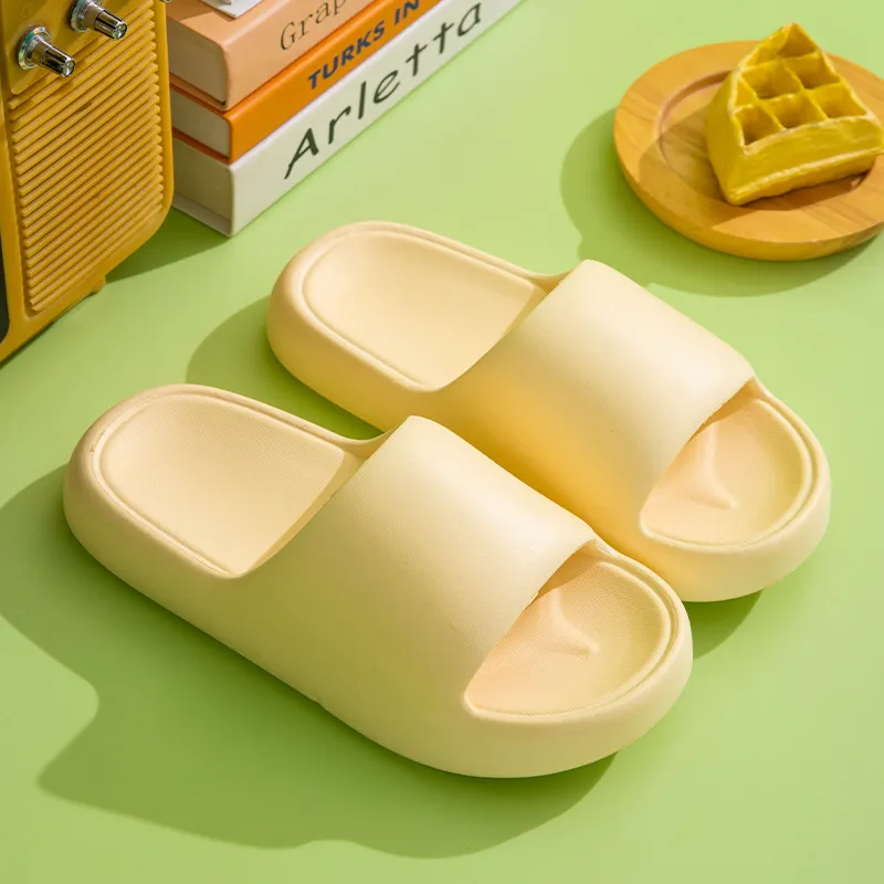 NAIHUO Summer Home Use Squashy And Bouncy Feeling EVA Platform Slippers, Bathroom Bathing Slip Resistant Quiet, Unisex-10