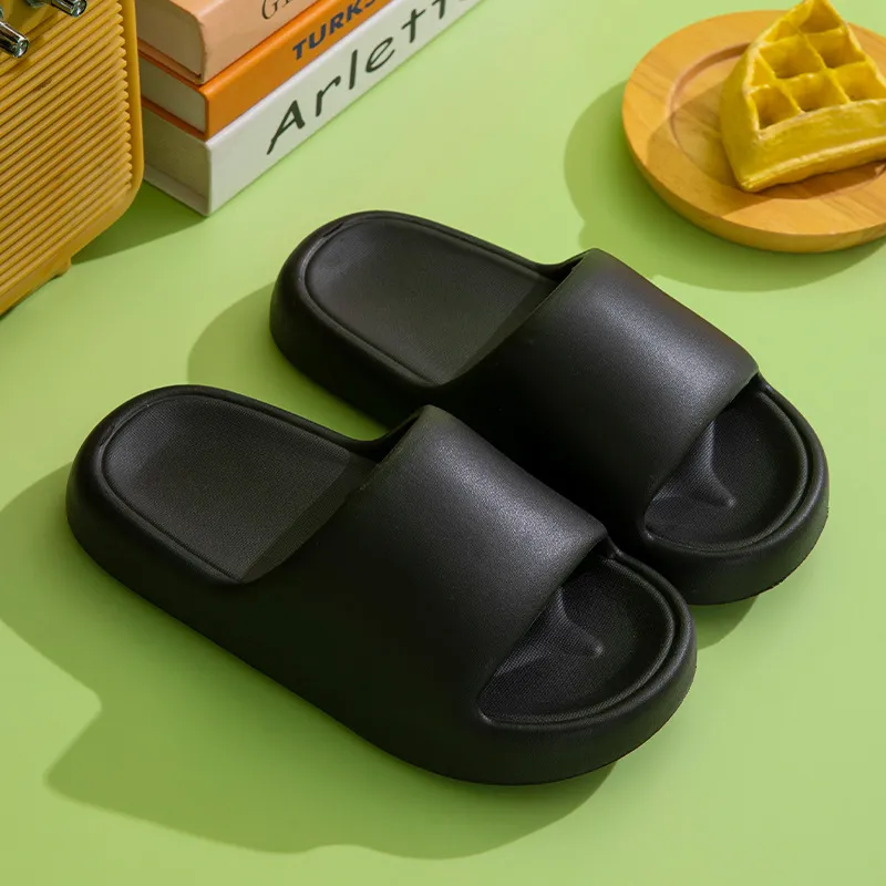 NAIHUO Summer Home Use Squashy And Bouncy Feeling EVA Platform Slippers, Bathroom Bathing Slip Resistant Quiet, Unisex-19