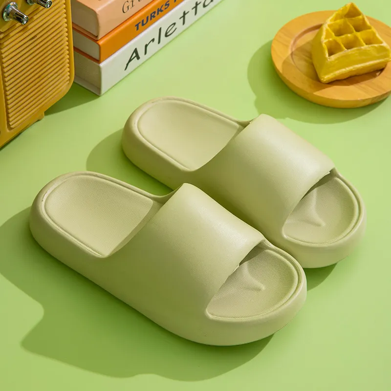 NAIHUO Summer Home Use Squashy And Bouncy Feeling EVA Platform Slippers, Bathroom Bathing Slip Resistant Quiet, Unisex-7