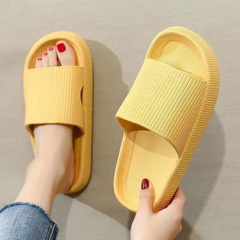 NAIHUO Four Seasons EVA Squashy And Bouncy Feeling Platform Slippers Home Bathroom Slip Resistant Odor Resistant Unisex-11