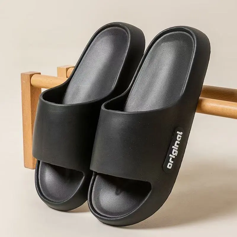 NAIHUO Summer Squashy And Bouncy Feeling Platform Unisex, Home Bathroom Slip Resistant Quiet Couple's Slippers-15