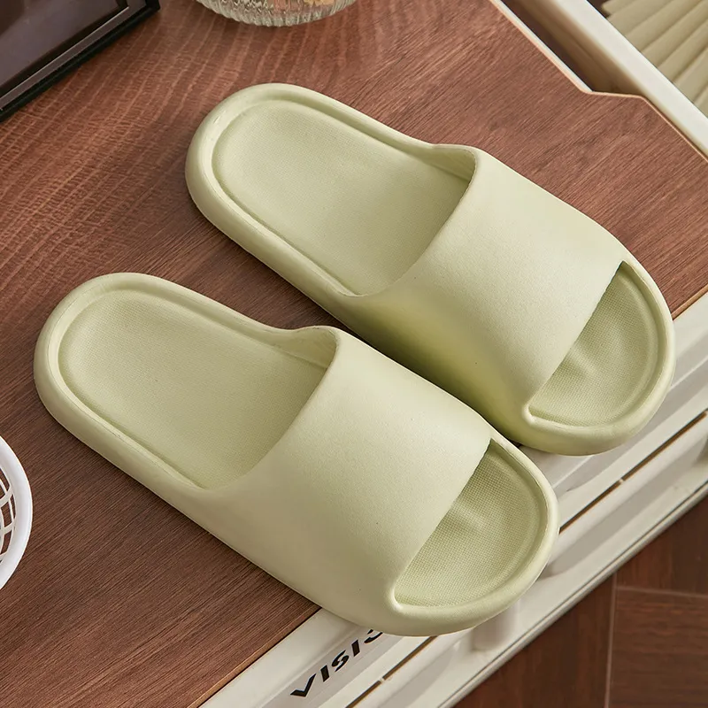 NAIHUO Summer Squashy And Bouncy Feeling Platform Unisex, Home Bathroom Slip Resistant Quiet Couple's Slippers-19