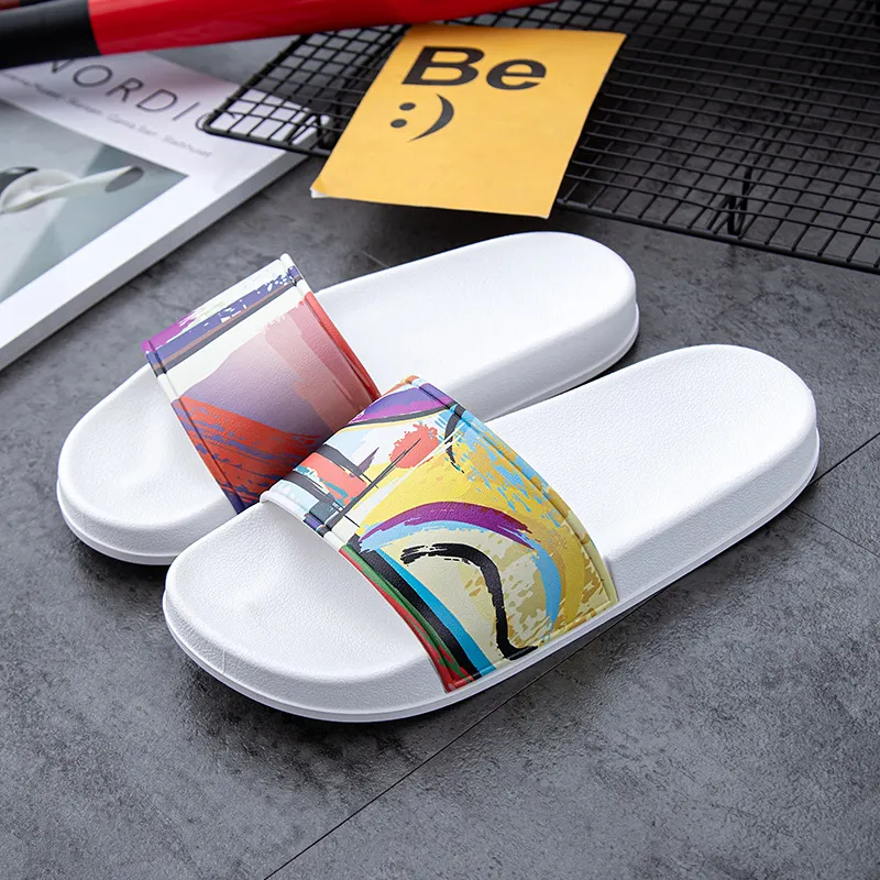 NAIHUO Summer Slide Slippers Outerwear Home Indoor Bathing Couple Cute Internet Famous Cool Slippers-1