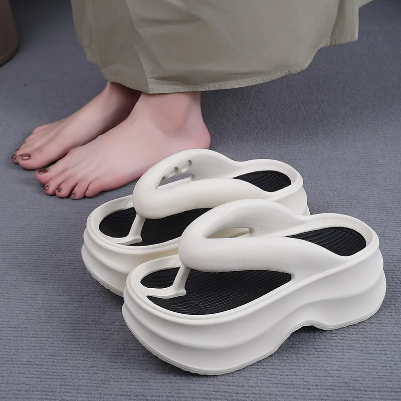 NAIHUO EVA Platform Flip Flops For Women's Summer Fashion, Soft And Springy Sensation, Slippers-4