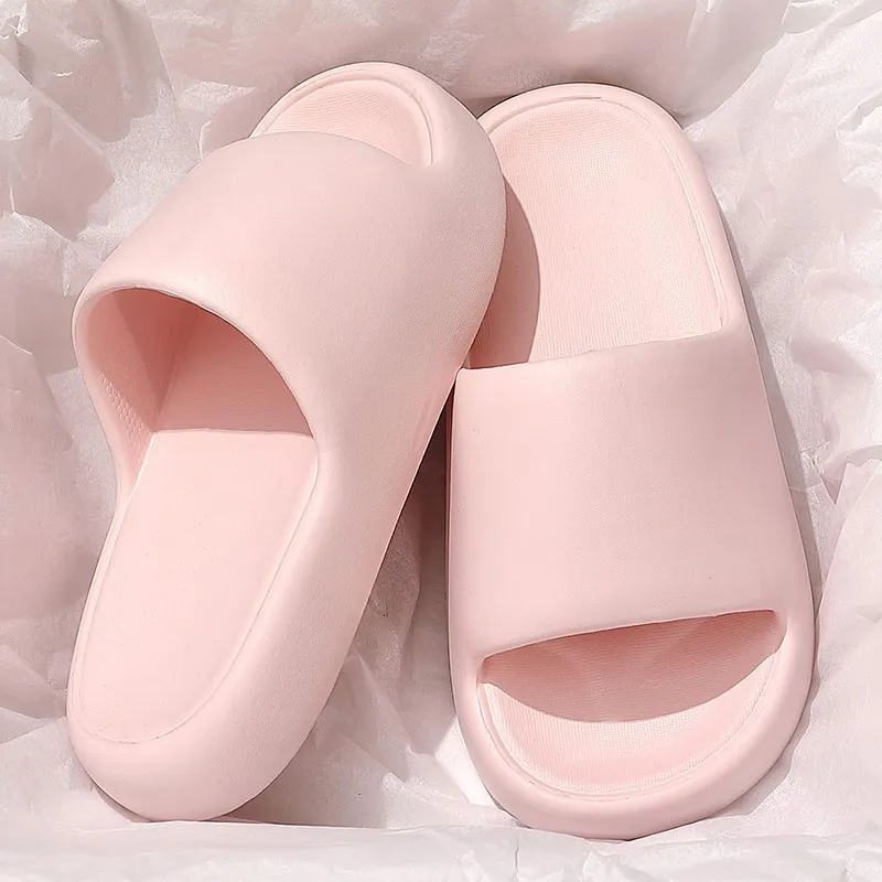 NAIHUO Summer Home Use Squashy And Bouncy Feeling EVA Platform Slippers, Bathroom Bathing Slip Resistant Quiet, Unisex-3