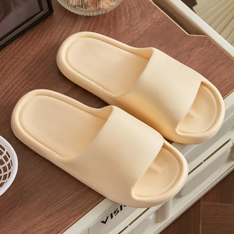 NAIHUO Summer Squashy And Bouncy Feeling Platform Unisex, Home Bathroom Slip Resistant Quiet Couple's Slippers-17