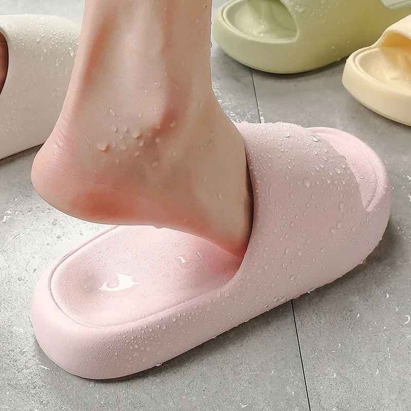 NAIHUO Summer Home Use Squashy And Bouncy Feeling EVA Platform Slippers, Bathroom Bathing Slip Resistant Quiet, Unisex-4