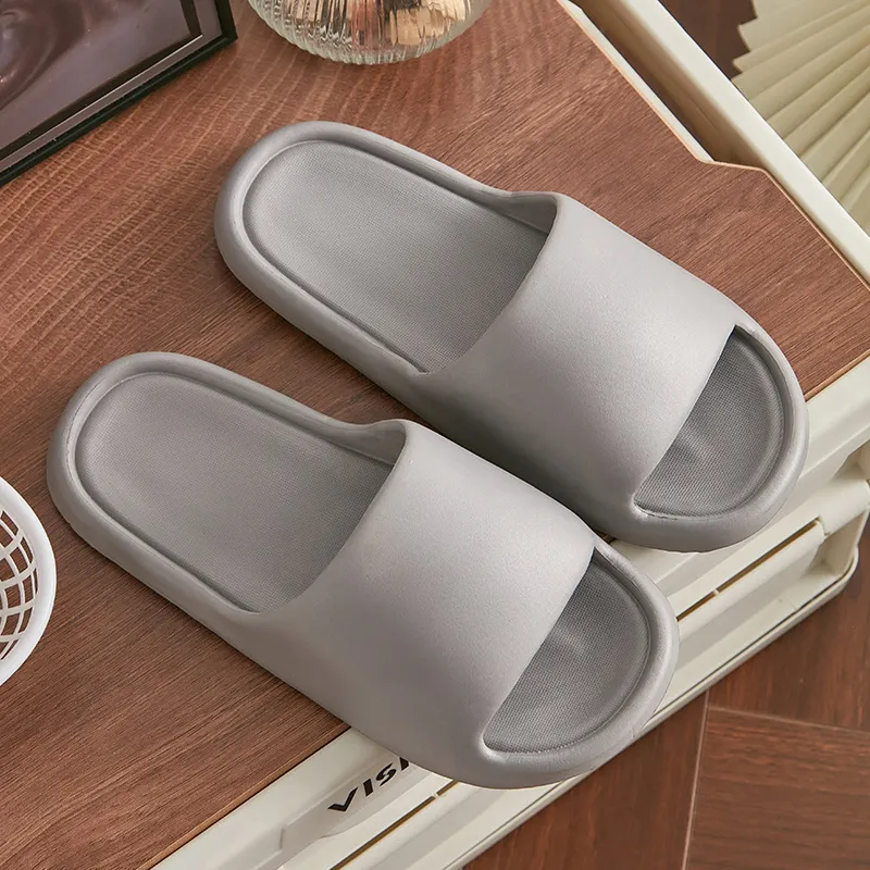 NAIHUO Summer Squashy And Bouncy Feeling Platform Unisex, Home Bathroom Slip Resistant Quiet Couple's Slippers-27