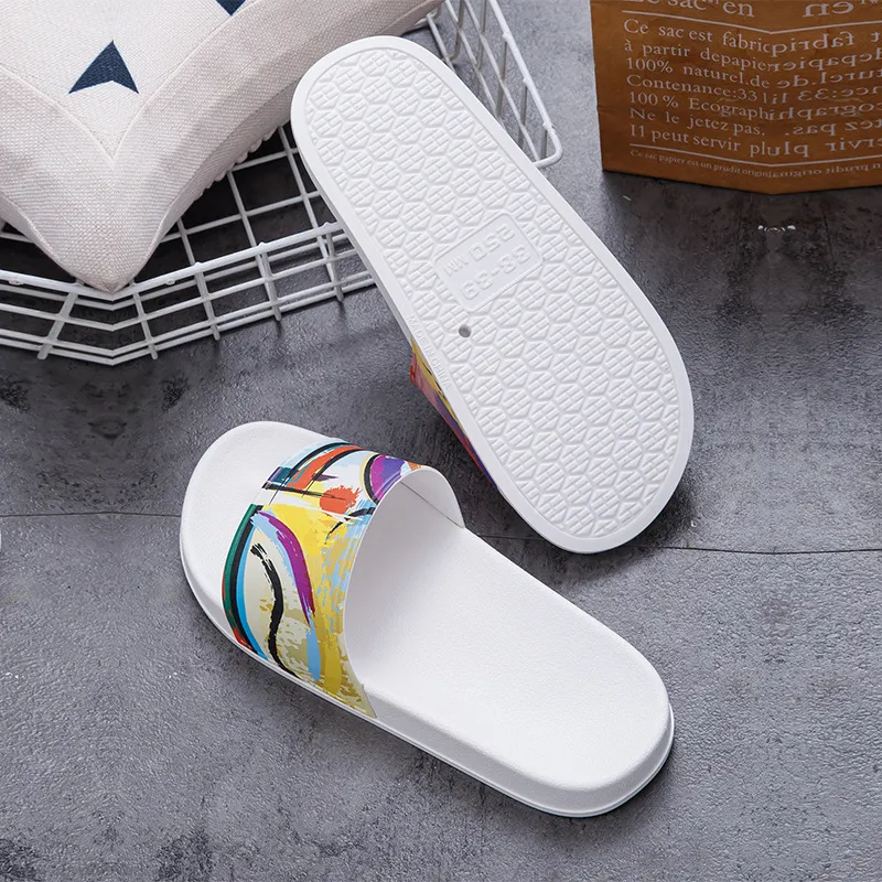 NAIHUO Summer Slide Slippers Outerwear Home Indoor Bathing Couple Cute Internet Famous Cool Slippers-3
