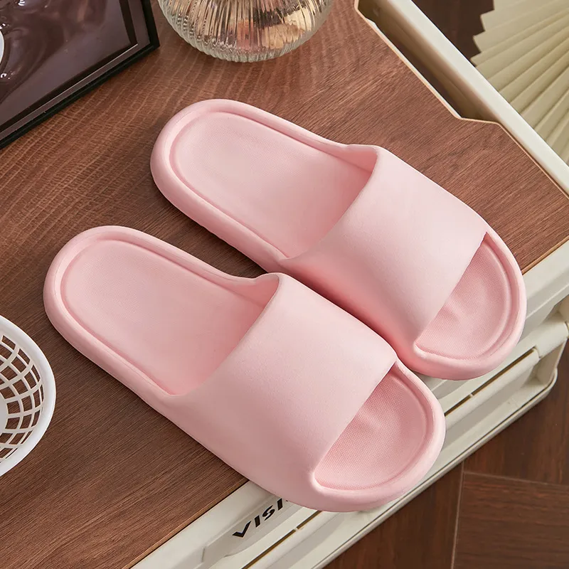 NAIHUO Summer Squashy And Bouncy Feeling Platform Unisex, Home Bathroom Slip Resistant Quiet Couple's Slippers-21