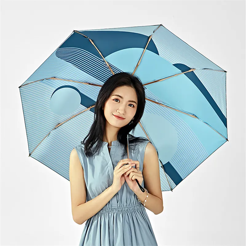 FEINUO Phi Nuo Alto Breeze Umbrella Collection Geometric Design Sunny And Rainy Dual Use Sun Protection Umbrella-7