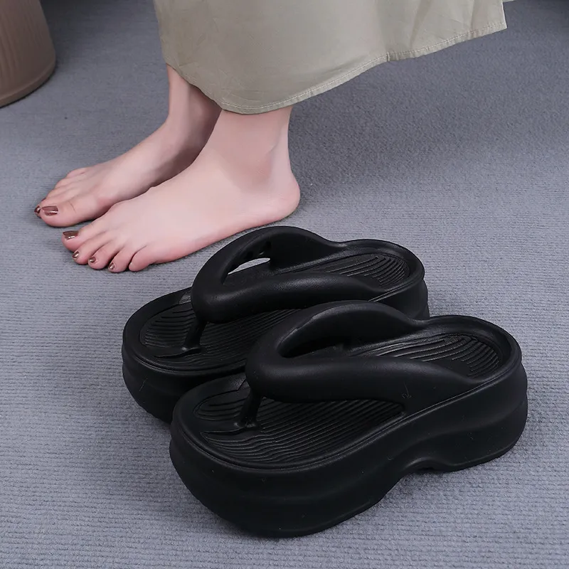 NAIHUO EVA Platform Flip Flops For Women's Summer Fashion, Soft And Springy Sensation, Slippers-7