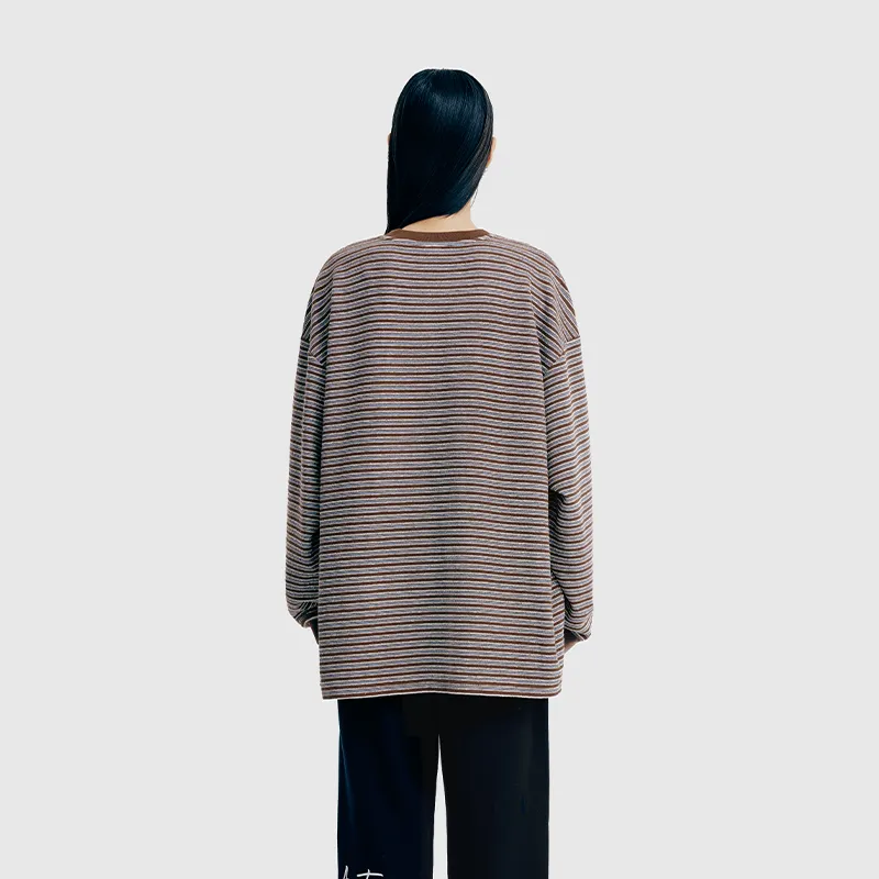 Tシャツ・カットソー COOR Striped Long Sleeve T Shirt 5JH872 XXZXX T-Shirts Unisex - POIZON
