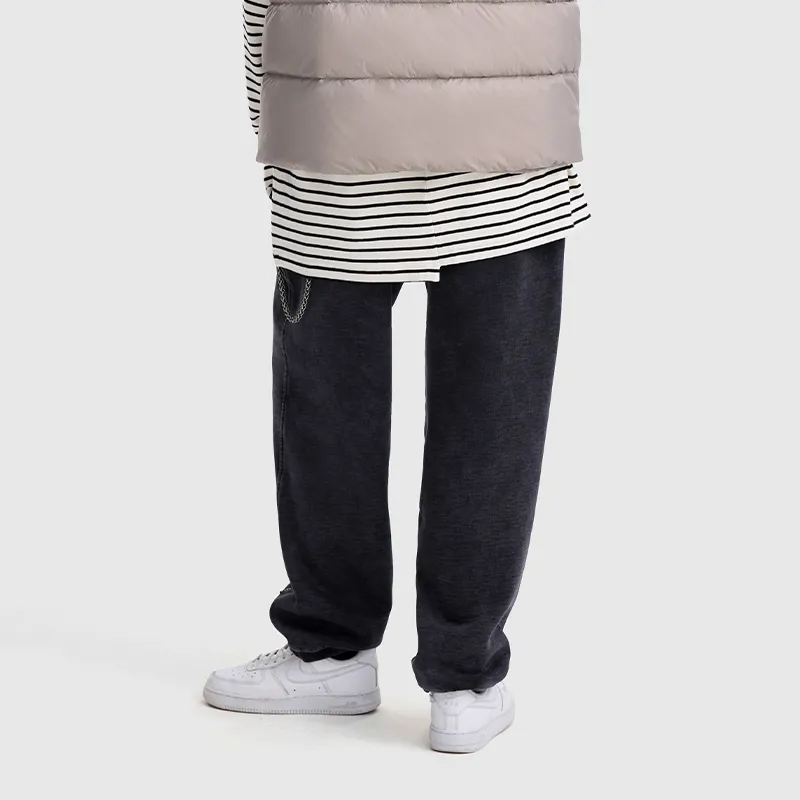 XXZXX Casual Pants Unisex Black-4