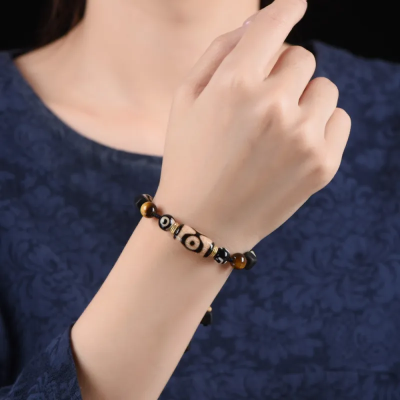 JIACUIYUN Tiger's Eye Stone Bracelets Unisex-4