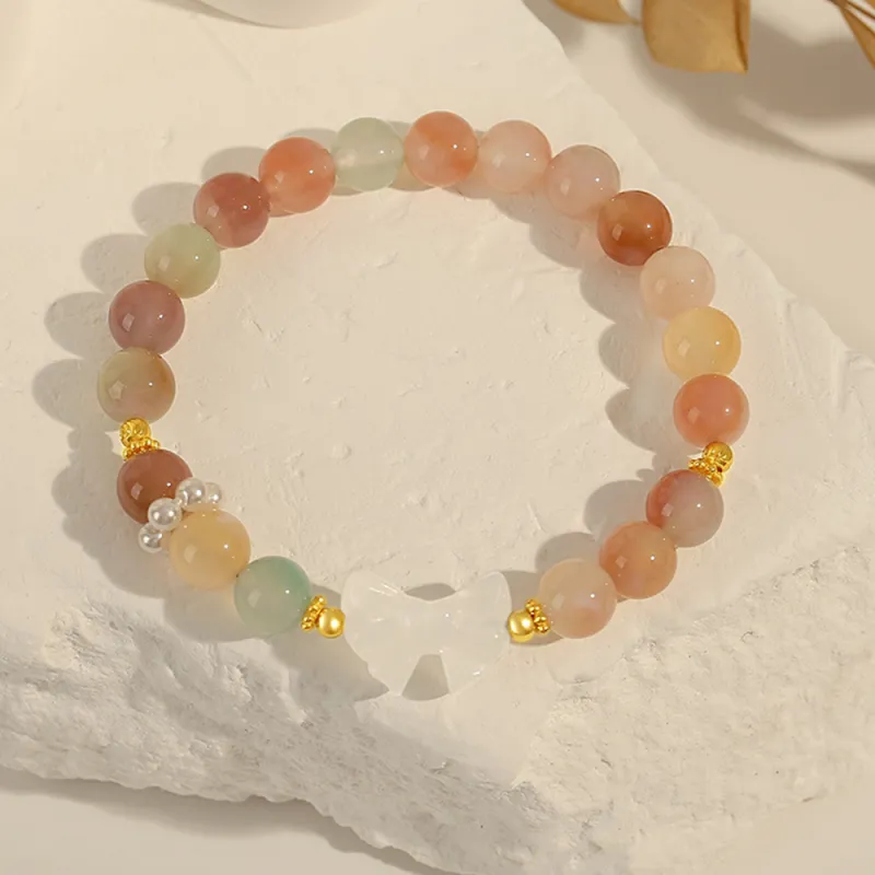 JIACUIYUN Agate Bracelets Unisex-1