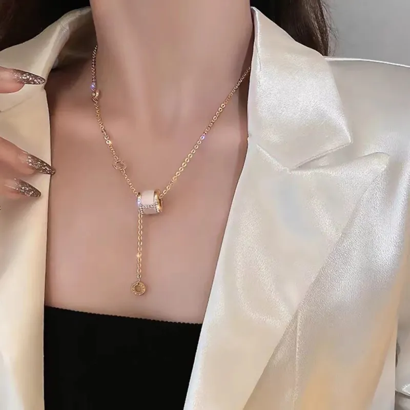JIACUIYUN Cat's Eye Stone Necklaces Women's-1