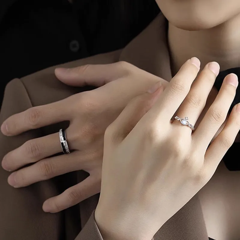 JIACUIYUN Colored Glaze Rings Unisex-3
