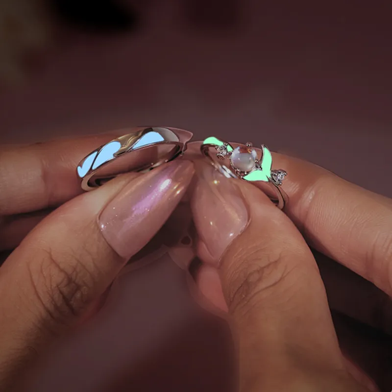 JIACUIYUN Colored Glaze Rings Unisex-4